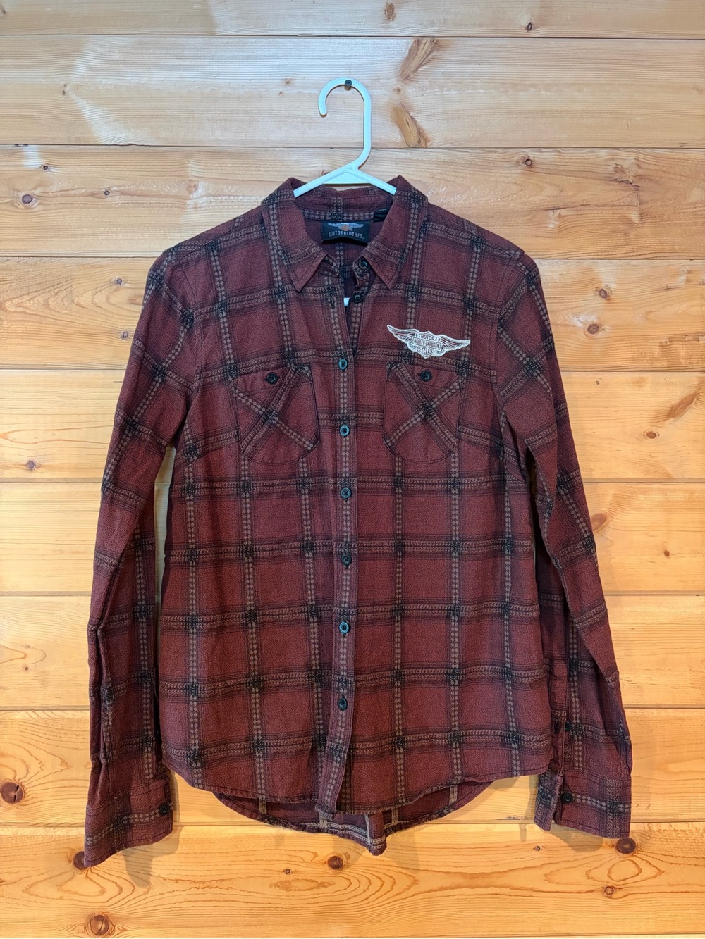 Harley Davidson Plaid Button-Up Shirt